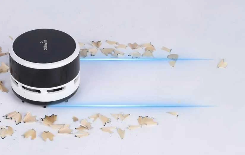 Mini dulkių siurblys darbalaukiui belaidis Tenwin 8050-1 Baterija (juoda)