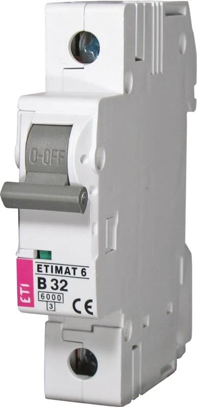 Automatinis jungiklis ETIMAT 10, 1P, B, 10A, 10kA