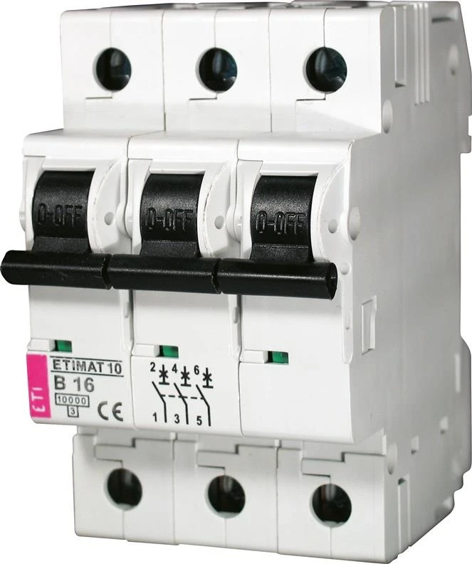 Automatinis jungiklis ETIMAT 10, 3P, C, 40A, 10kA