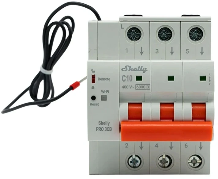 Miniature Circuit Breaker SHELLY Pro 3CB C10