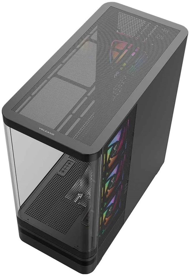 MODECOM Volcano Volcano AQ100 ARGB Midi Juodas