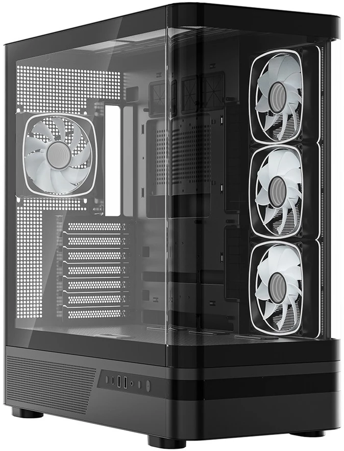 MODECOM Volcano Volcano AQ100 ARGB Midi Juodas