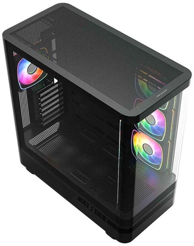 MODECOM Volcano Volcano AQ100 ARGB Midi Juodas