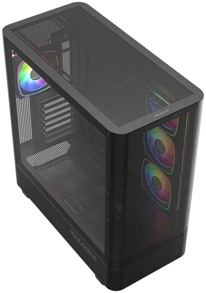 MODECOM Volcano Volcano AQ300 ARGB Midi Juodas