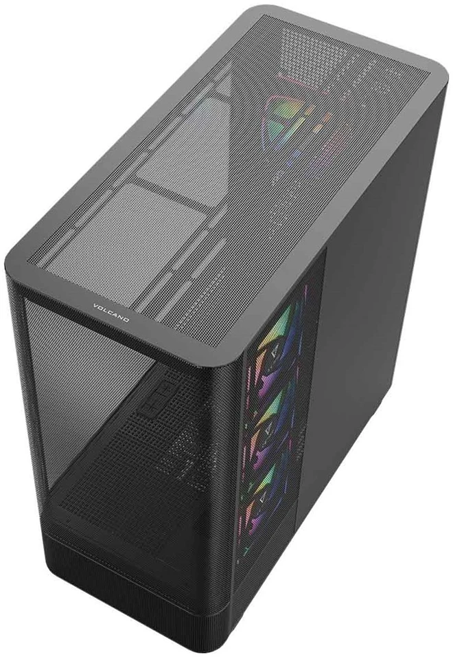 MODECOM Volcano Volcano AQ300 ARGB Midi Juodas