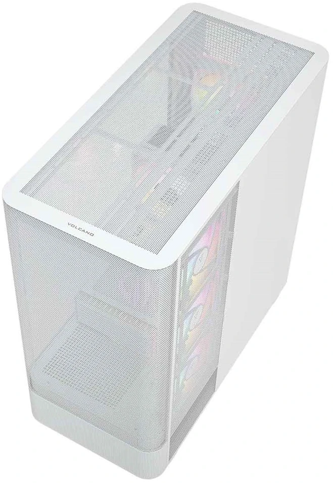 MODECOM Volcano Volcano AQ300 ARGB Midi Baltas