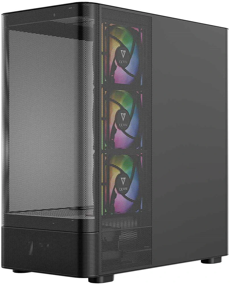 MODECOM Volcano Volcano AQ300 ARGB Midi Juodas