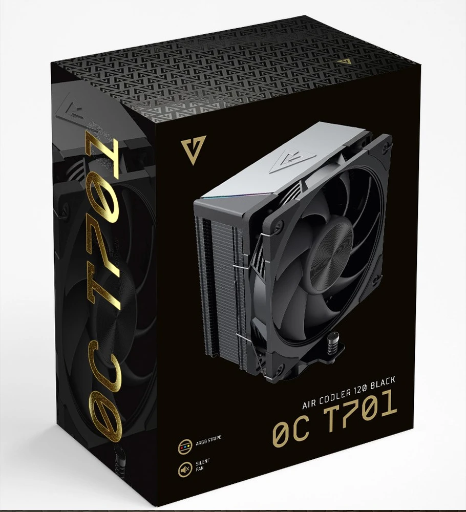 MODECOM Volcano 0C T701 Processor Oro vėsintuvas 12 cm Juodas