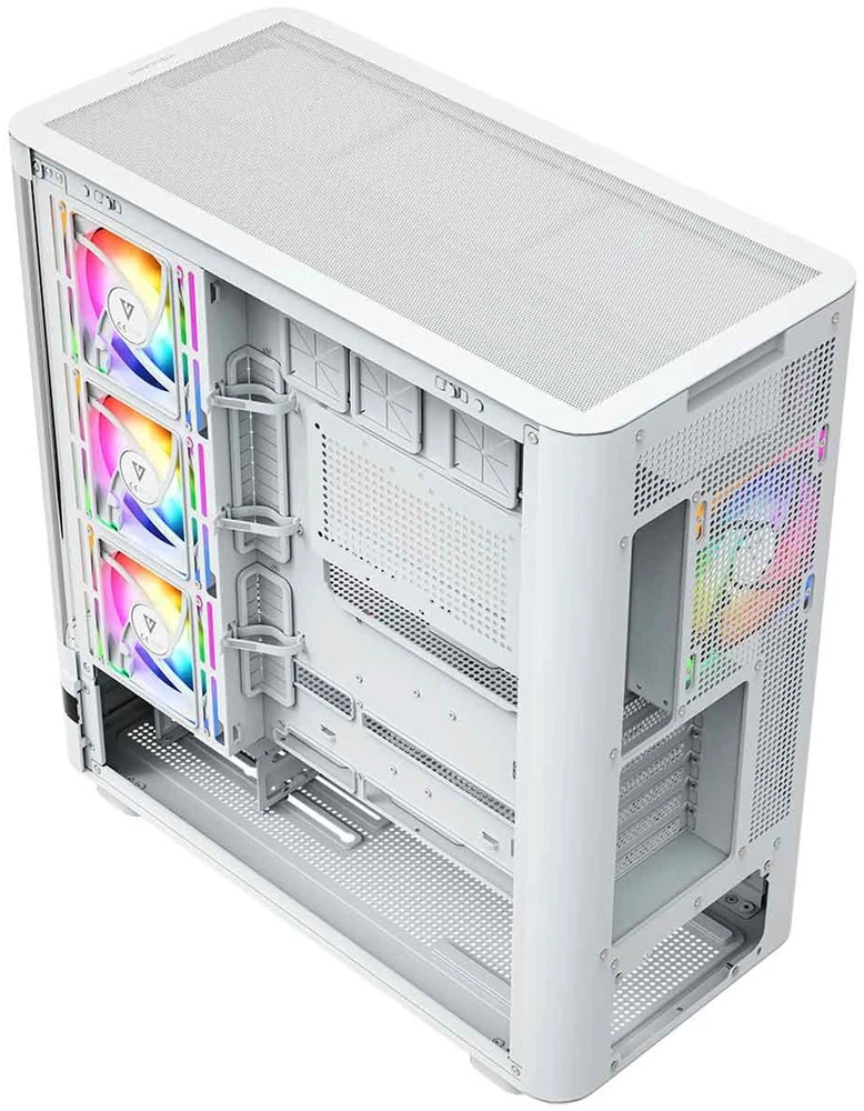 MODECOM Volcano Volcano AQ200 ARGB Midi Baltas