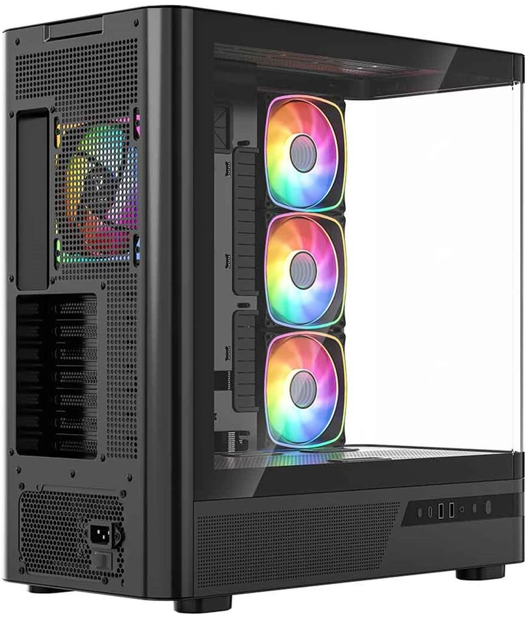 MODECOM Volcano Volcano AQ200 ARGB Midi Juodas