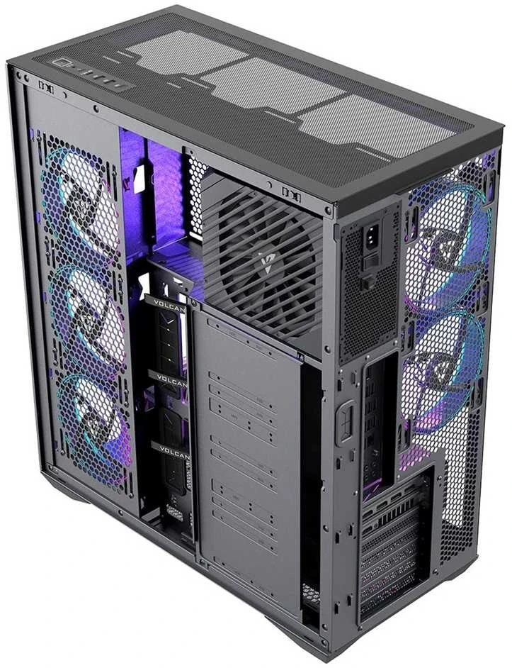 MODECOM Volcano SPACE XL ARGB FULL TOWER 5F Juodas