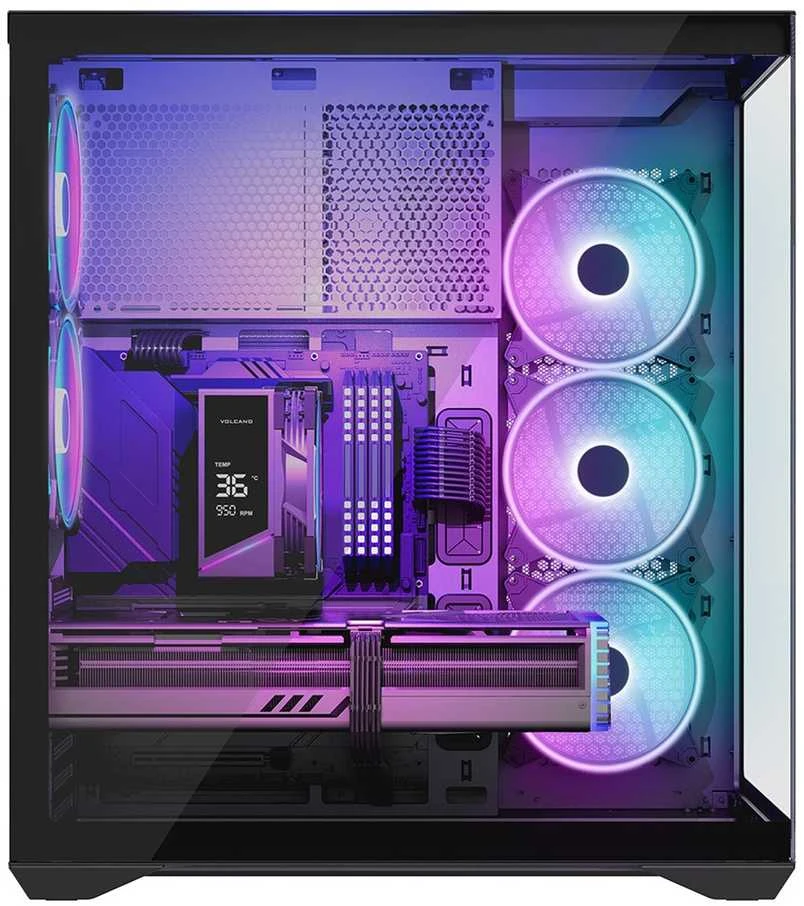 MODECOM Volcano SPACE XL ARGB FULL TOWER 5F Juodas
