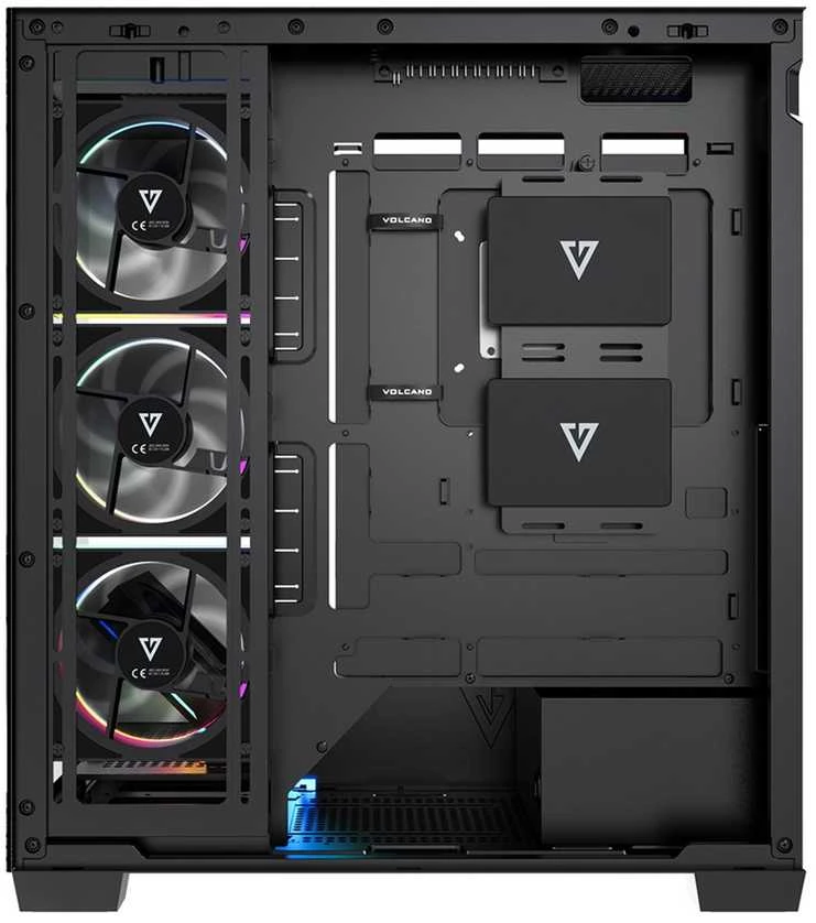 MODECOM VOLCANO STELLAR PLUS ARGB MIDI 5F Juodas
