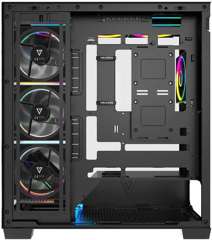 MODECOM VOLCANO STELLAR PLUS ARGB MIDI 8F Juodas