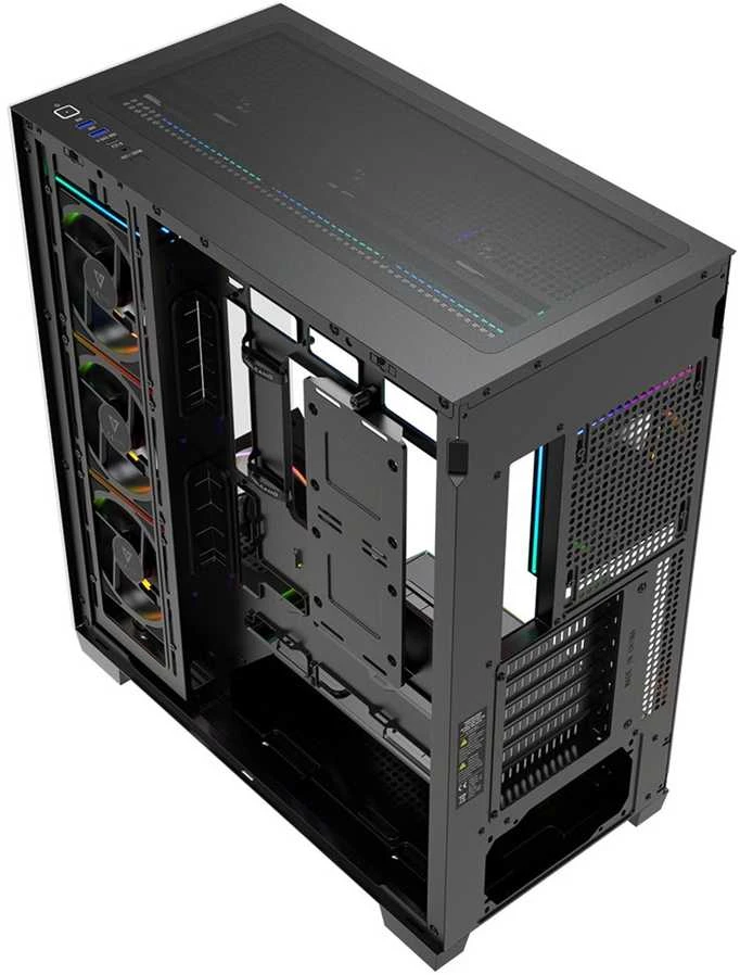 MODECOM VOLCANO STELLAR PLUS ARGB MIDI 8F Juodas