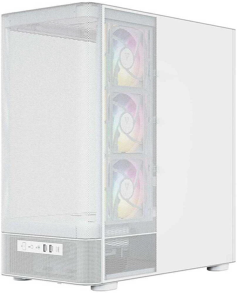 MODECOM Volcano Volcano AQ400 ARGB Midi Baltas