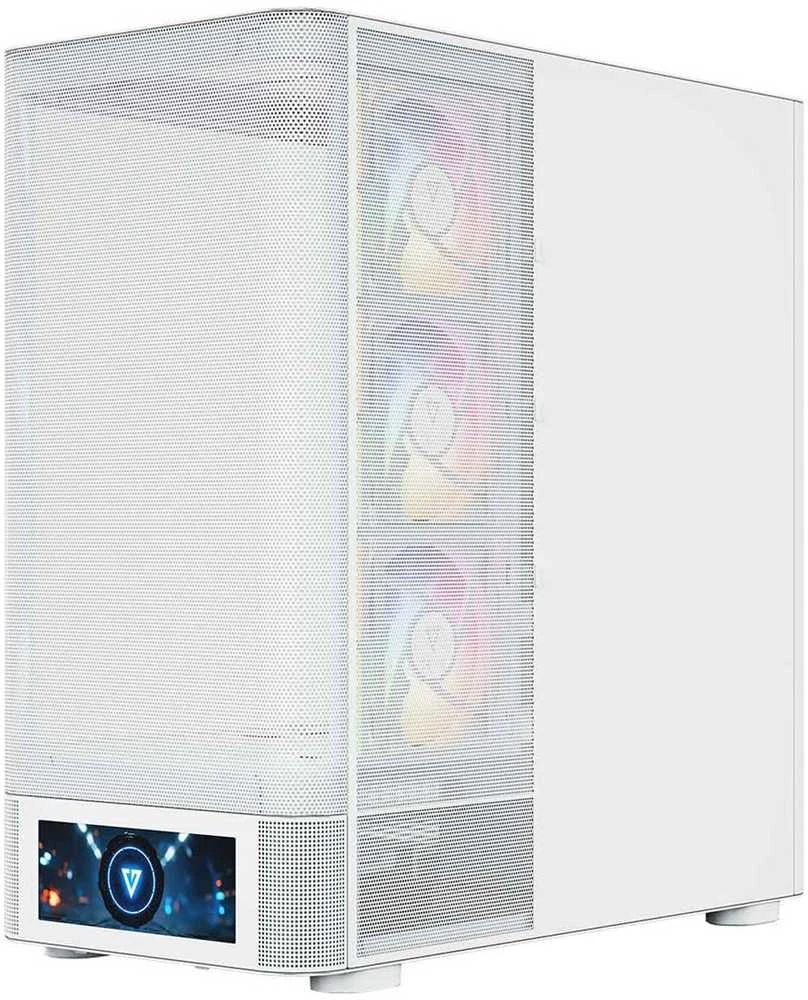 MODECOM Volcano Volcano AQ500 ARGB Midi Baltas