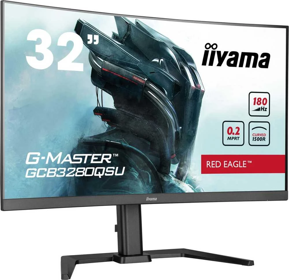 Monitorius Raudona Eagle iiyama G-Master GCB3280QSU-B2 Raudona Eagle - 180Hz | QHD | 31.5'' | VA | 0.2ms