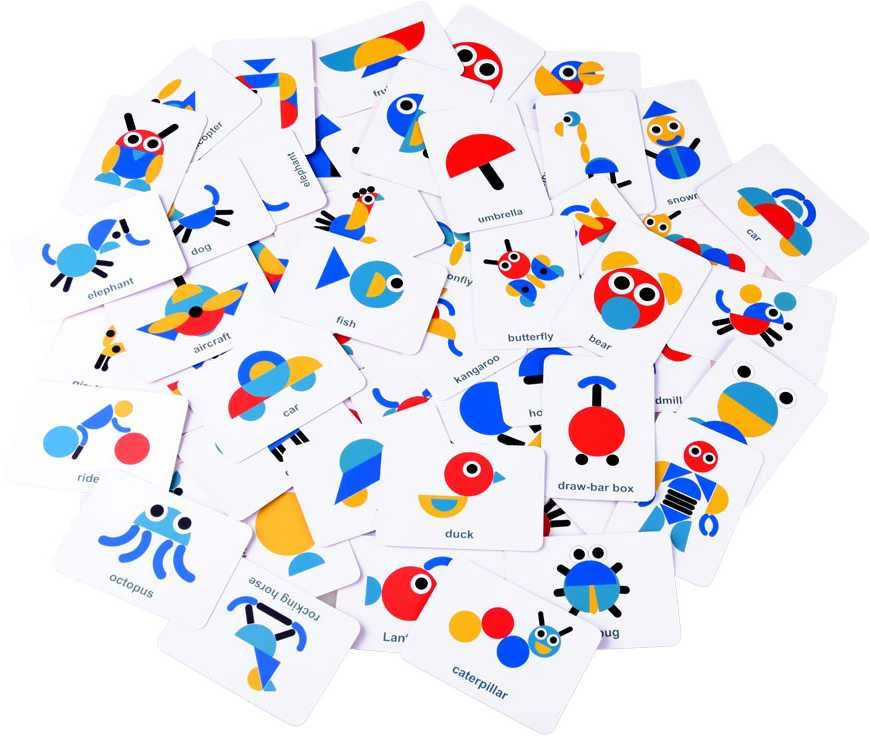 Jokomisiada Montessori tangram Wooden Jigsaw Puzzle