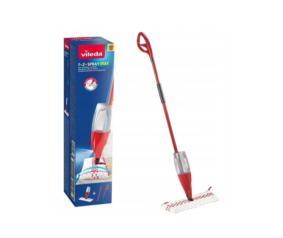 Grindų valymo šepetys su purkštuku Vileda 1 2 SPRAY MAX Box