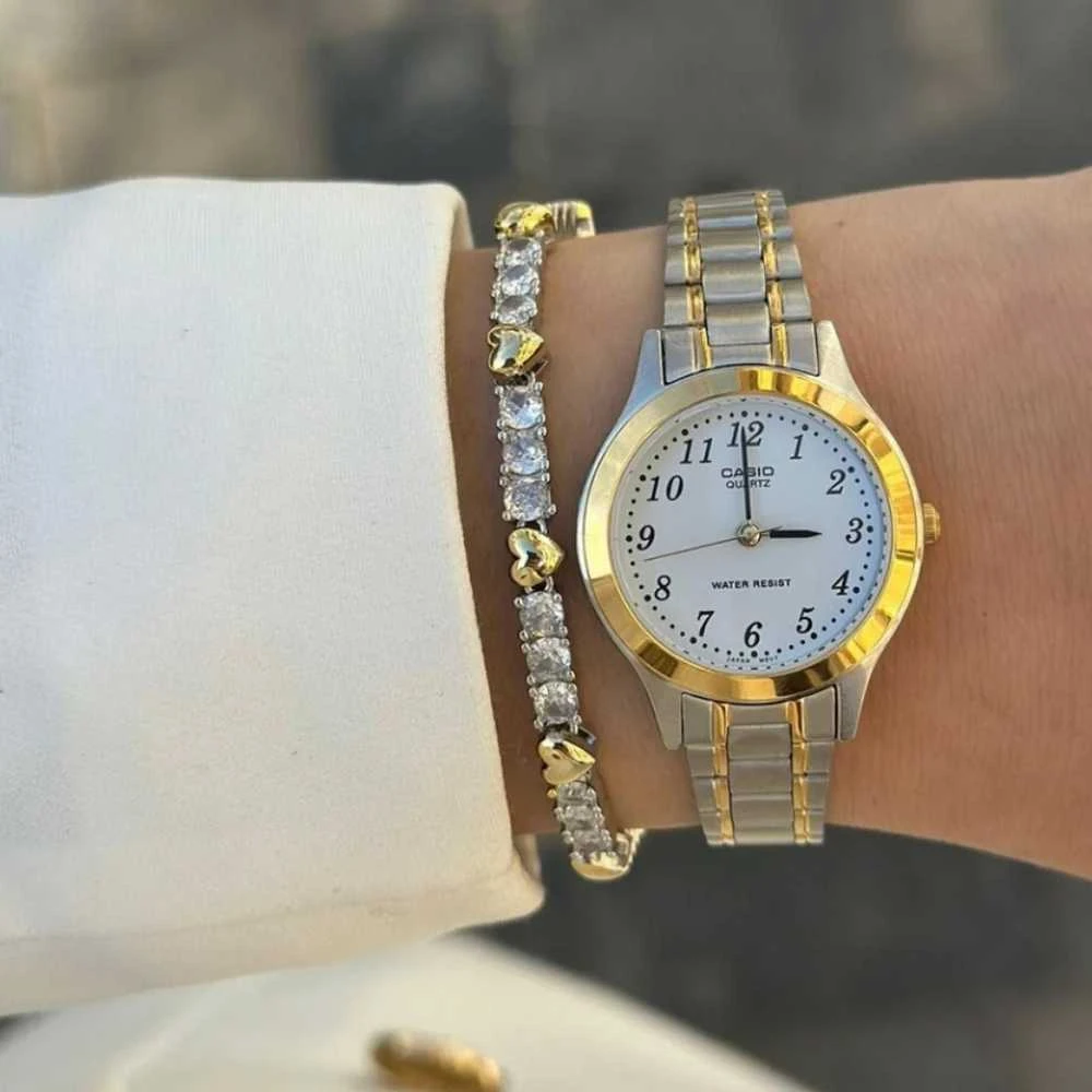 Moteriškas laikrodis CASIO LTP-1128G-7B (zd554b) + BOX