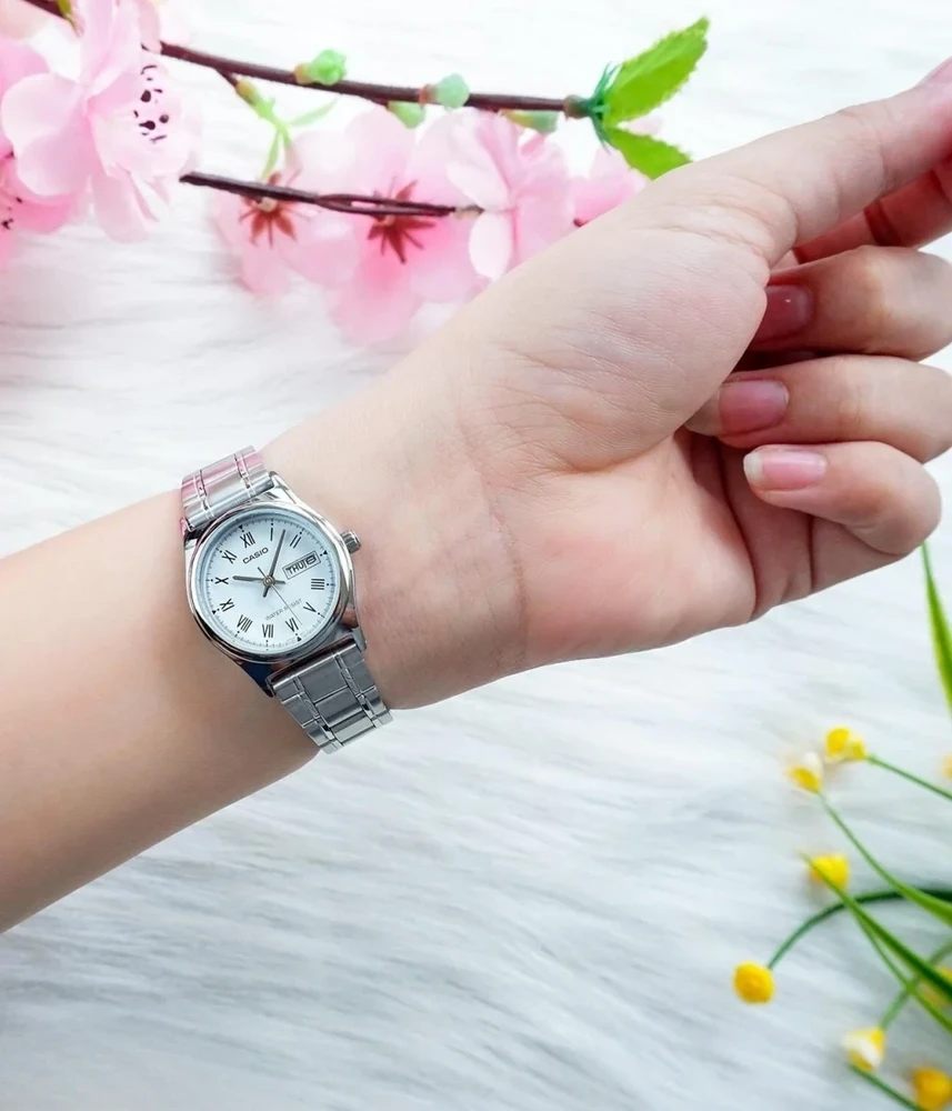 Moteriškas laikrodis CASIO LTP-V006D-2B (zd587j) + DĖŽĖ