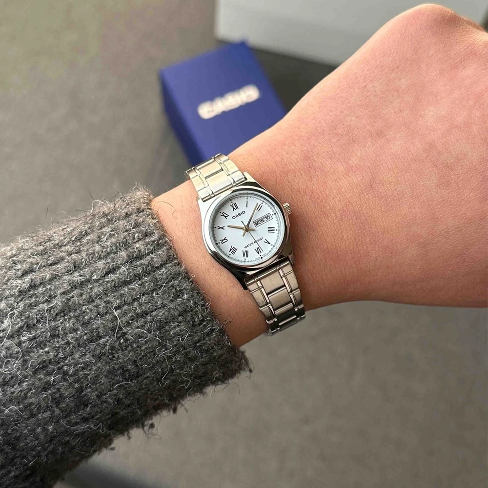 Moteriškas laikrodis CASIO LTP-V006D-2B (zd587j) + DĖŽĖ