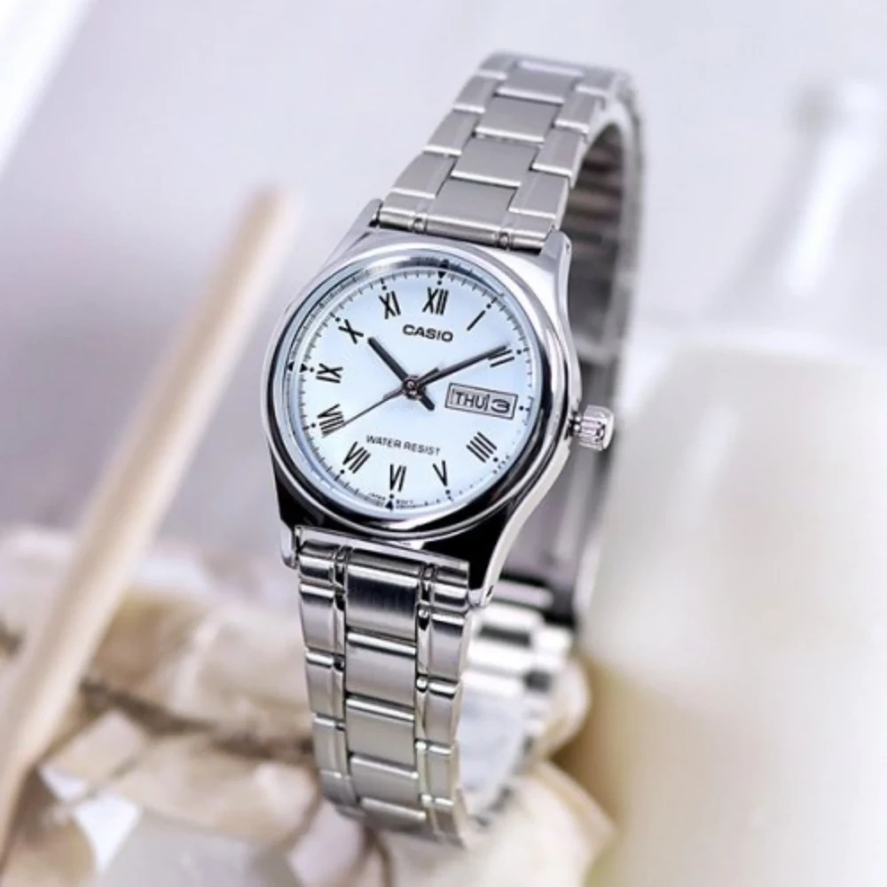 Moteriškas laikrodis CASIO LTP-V006D-2B (zd587j) + DĖŽĖ