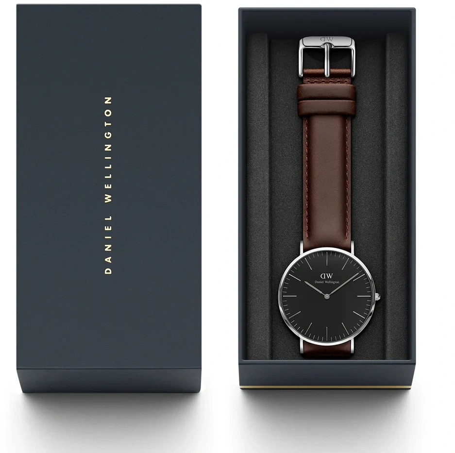 Moteriškas laikrodis DANIEL WELLINGTON Classic Juodas Sheffield Lady DW00100131 (zw508d)