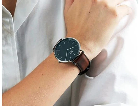 Moteriškas laikrodis DANIEL WELLINGTON Classic Juodas Sheffield Lady DW00100131 (zw508d)