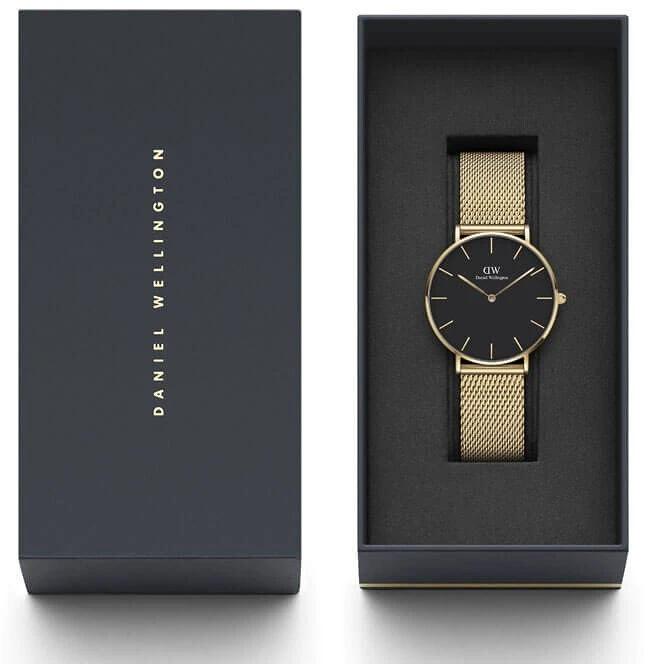 Moteriškas laikrodis DANIEL WELLINGTON DW00100345 - PETITE EVERGOLD 36mm (zw500f)