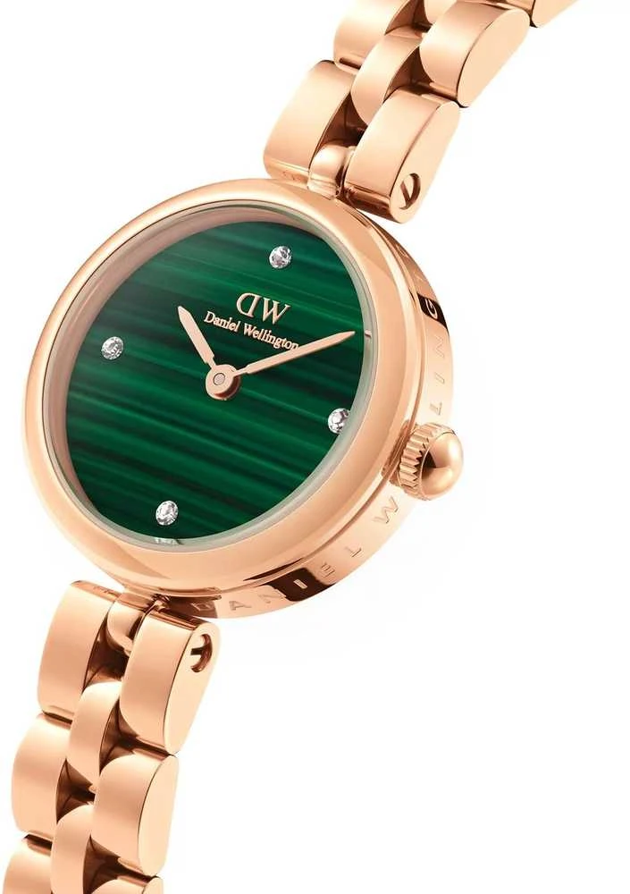 Moteriškas laikrodis DANIEL WELLINGTON Elan Lumine Malachite Rose Gold 22mm DW00100721 + BOX (zw522c)