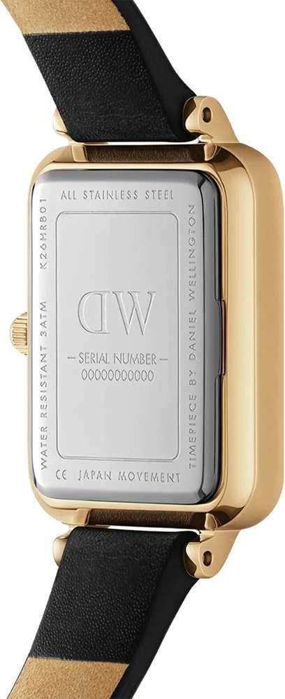 Moteriškas laikrodis DANIEL WELLINGTON Quadro Pressed Sheffield Gold 20mm DW00100560 + BOX