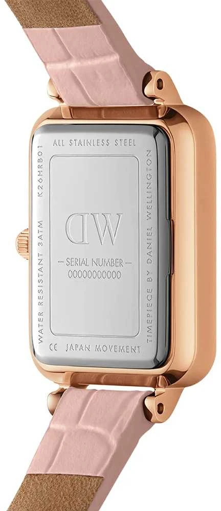 Moteriškas laikrodis DANIEL WELLINGTON Quadro Pressed Melrose Pearl 20mm DW00100508 + BOX (zw521a)