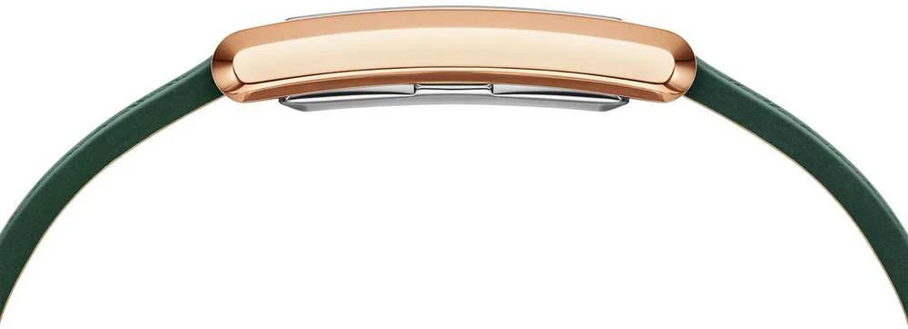 Moteriškas laikrodis DANIEL WELLINGTON surištas krokodilas smaragdinis rožinis auksas 22 mm DW00100694 + DĖŽĖ