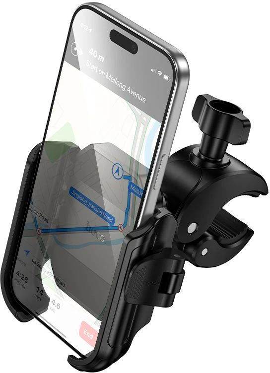 Motorcycle/bicycle holder ( 4,5“ – 7” ) Hoco H104 juodas
