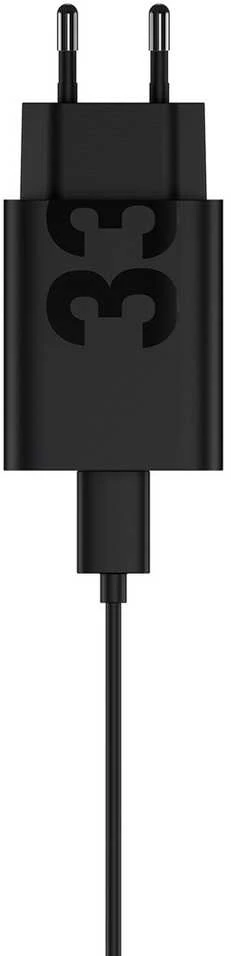 Sieninis Įkroviklis - Motorola TurboPower 33W USB-C su 1m Kabeliu Juodas
