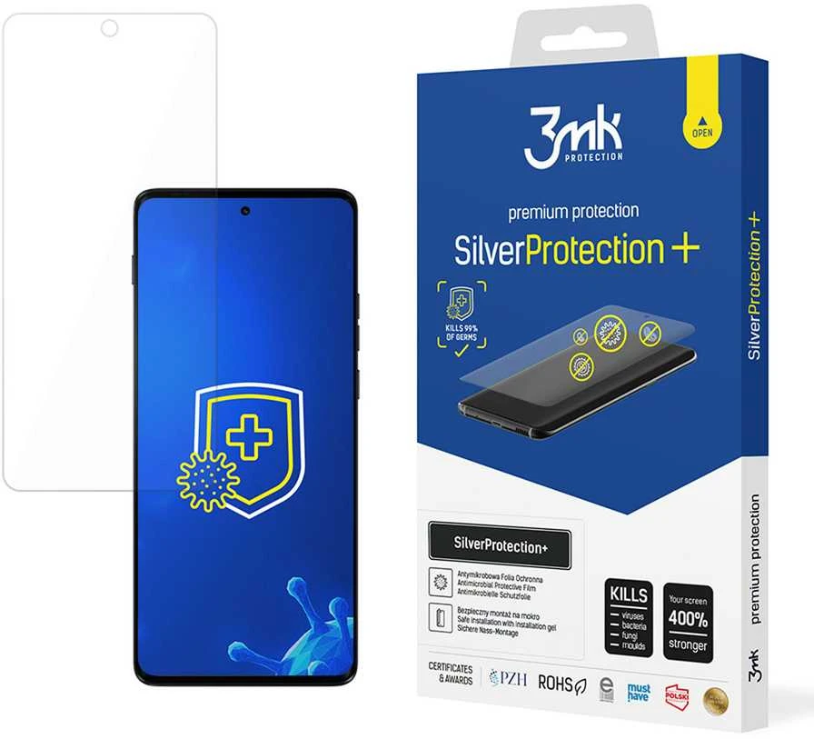 Antibakterinė plėvelė 3mk SilverProtection+ ant Motorola Edge 2024