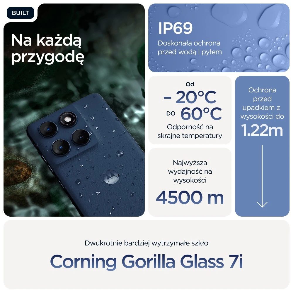 Išmanusis telefonas Motorola Moto Edge 60 5G 8GB RAM 256GB – Mėlyna