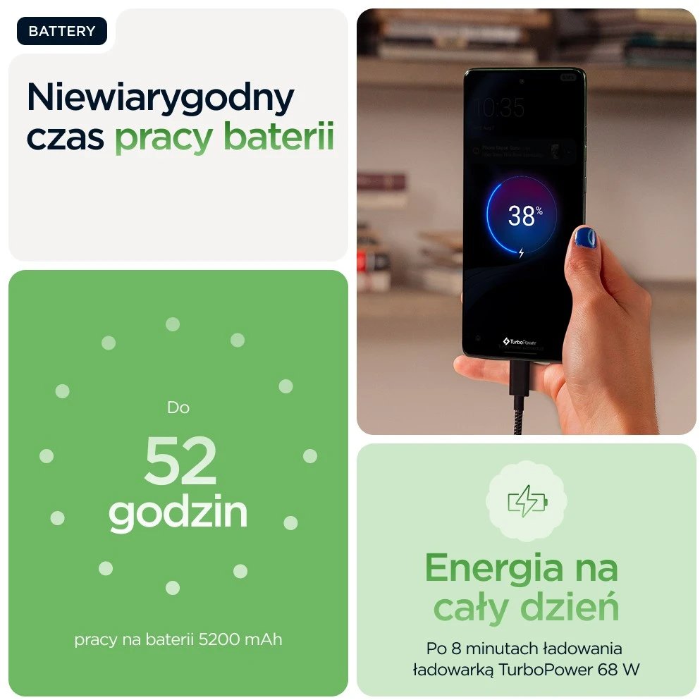 „Motorola edge 60“ 16,9 cm (6,67 colio) dviejų SIM kortelių „Android 15“ 5G USB C tipo 12 GB 512 GB 5200 mAh Žalias