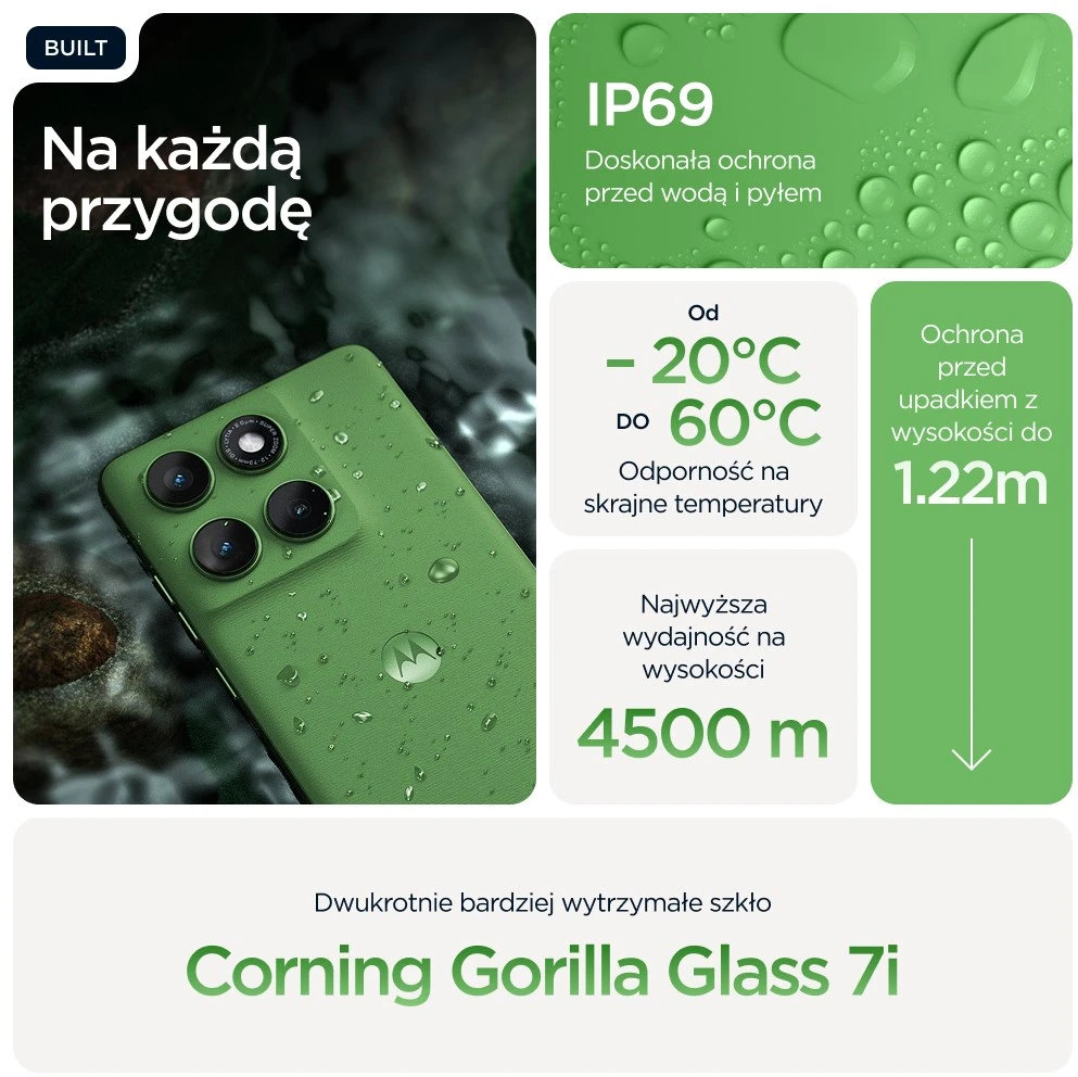 „Motorola edge 60“ 16,9 cm (6,67 colio) dviejų SIM kortelių „Android 15“ 5G USB C tipo 12 GB 512 GB 5200 mAh Žalias