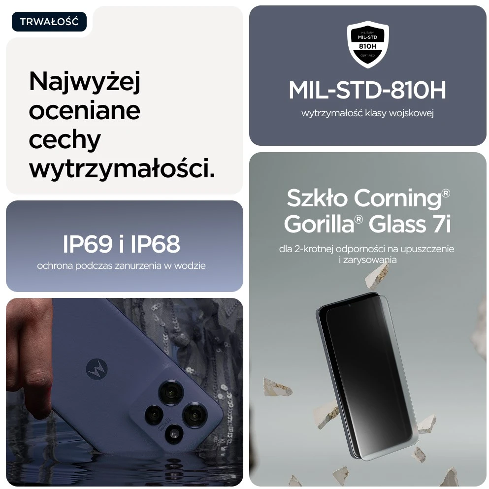 Išmanusis telefonas Motorola Moto Edge 60 Neo 5G | 8 / 256 GB | Pilkas
