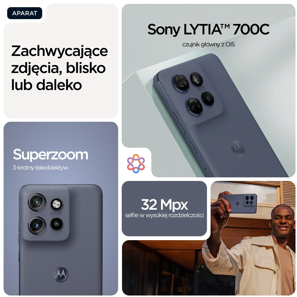 Išmanusis telefonas Motorola Moto Edge 60 Neo 5G | 8 / 256 GB | Pilkas
