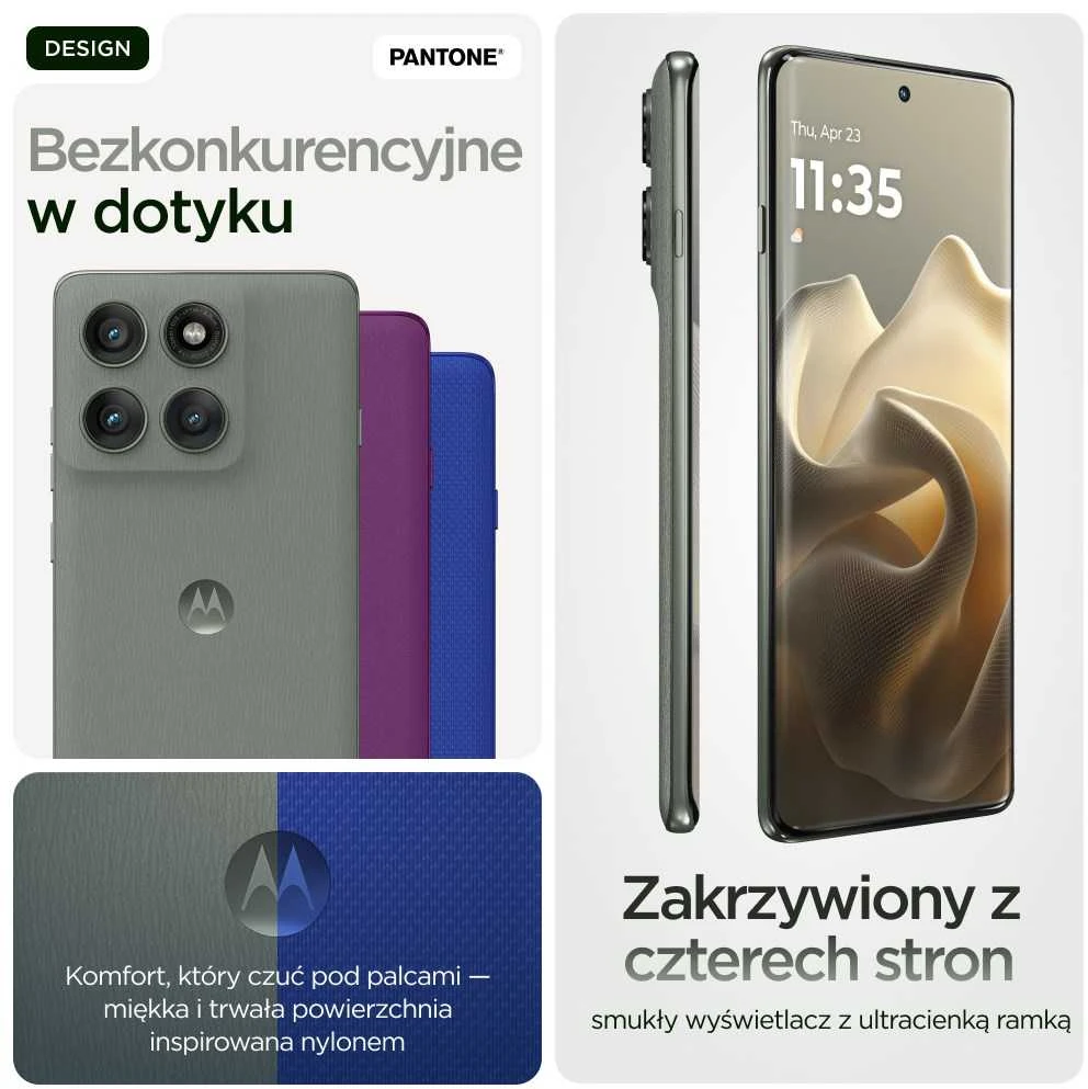 Motorola edge 60 pro 16,9 cm (6,67 colio) Dviguba SIM kortelė „Android 15“ 5G USB C tipo 12 GB 512 GB 6000 mAh Pilkas