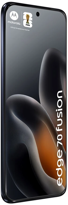 „Motorola edge 70 fusion“ 17,2 cm (6,78 colio) dviejų SIM kortelių „Android 16.0“ 5G USB C tipo 12 GB 256 GB 7000 mAh Juodas