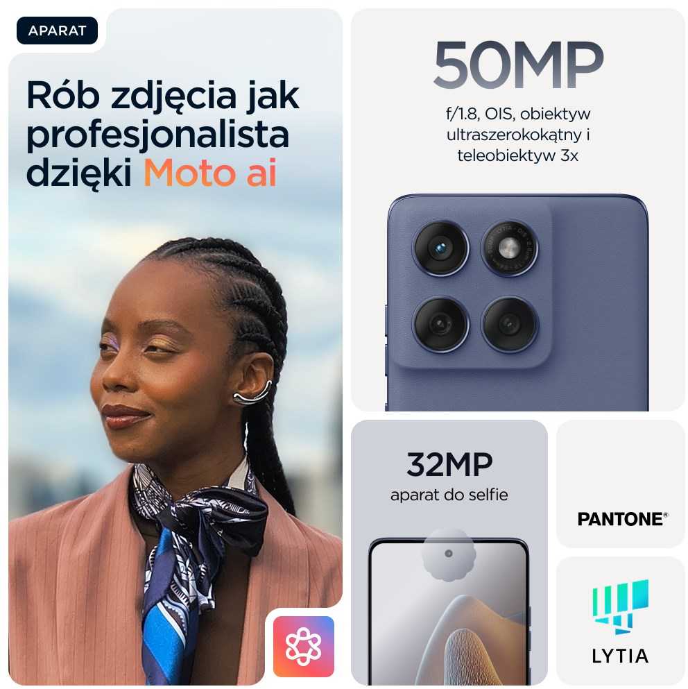 Išmanusis telefonas Motorola Moto Edge 60 Fusion 5G 8GB RAM 256GB – Slipstream