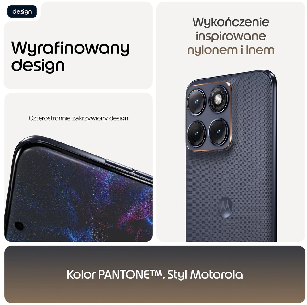 Išmanusis telefonas Motorola Edge 70 Fusion 8GB 256GB Silhouette Juodas