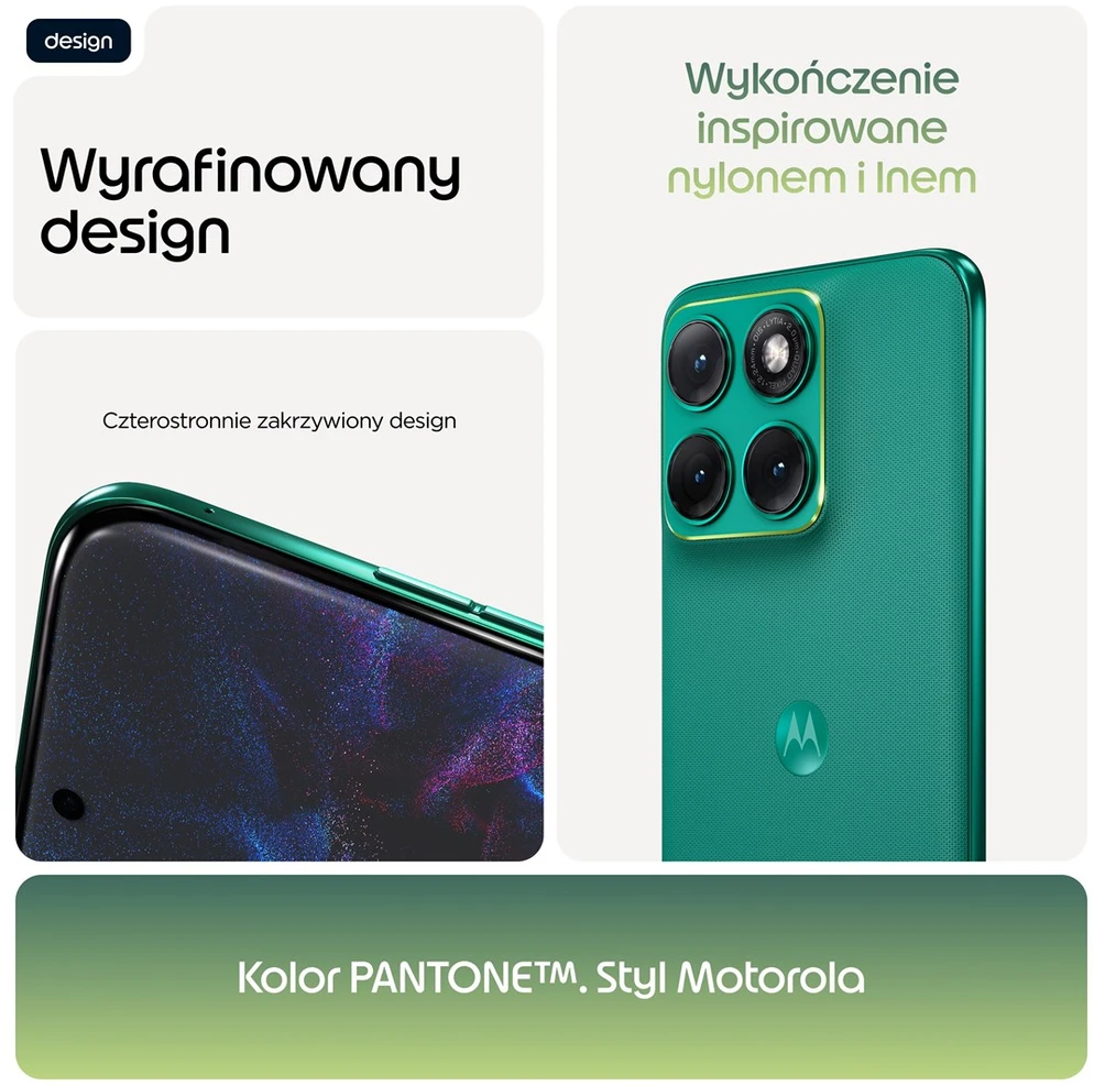 Išmanusis telefonas Motorola Edge 70 Fusion 8GB RAM 256GB Sporting Žalias