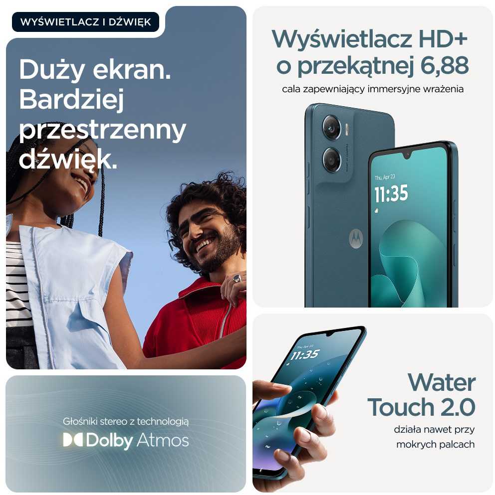 Motorola moto g06 17.5 cm (6.88") Dual SIM Android 15 4G USB Type-C 4 GB 128 GB 5200 mAh Mėlyna