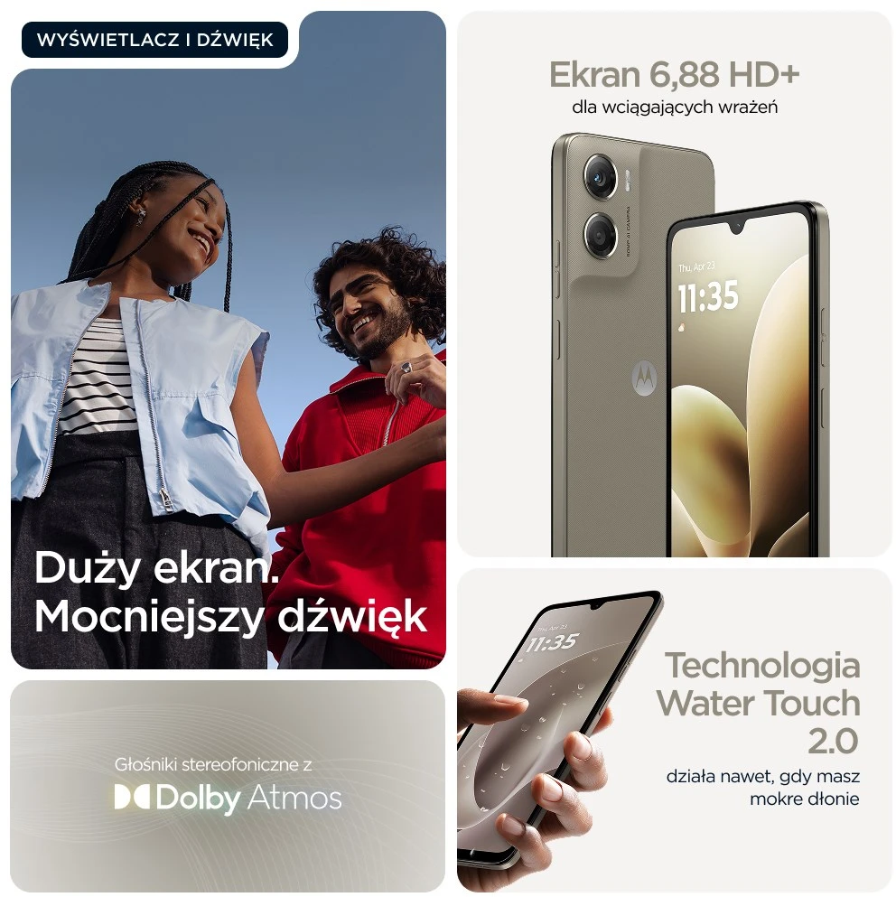 Motorola moto g06 power 17.5 cm (6.88") Dual SIM Android 15 4G USB Type-C 8 GB 256 GB 7000 mAh Khaki